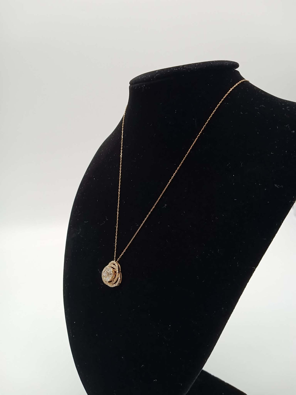 K18 YG Lady Boss Necklace 0.75ct 2.50g